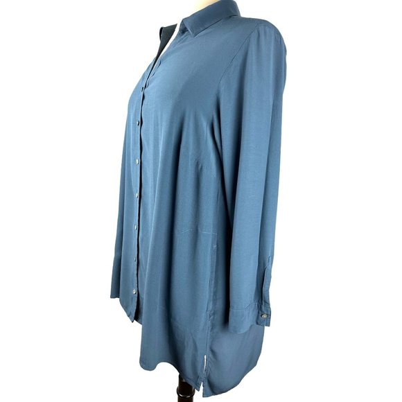 J.jill Denim Blue Blouse, Women’s Size X-Large - Picture 2 of 12